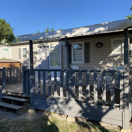 Mobilhome Place Au Sud Climatise-tv Dans Un Camping Familial Campsite Sigean